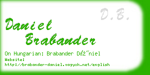 daniel brabander business card